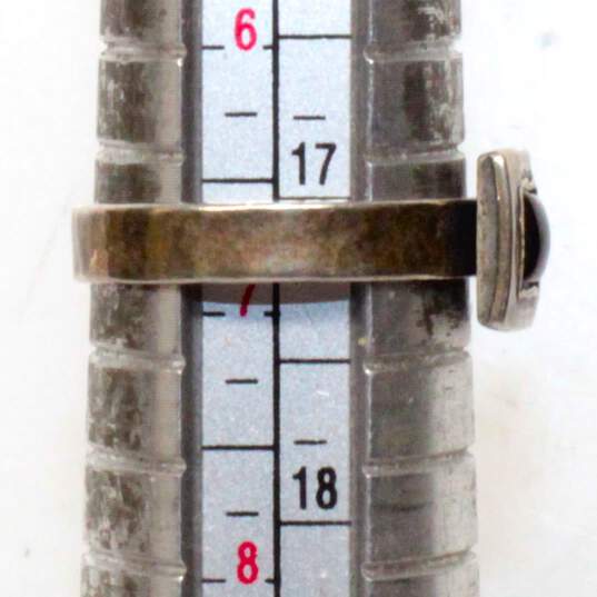 Silpada Sterling Silver Garnet Ring Size 6.75 image number 5