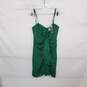 BCBGMAXAZRIA "Gina" Green Lined Front Tie Ruched Dress WM Size 6 NWT image number 1