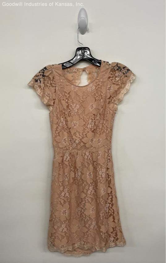 BCBGeneration Peach Casual Dress NWT - Size 0 image number 1