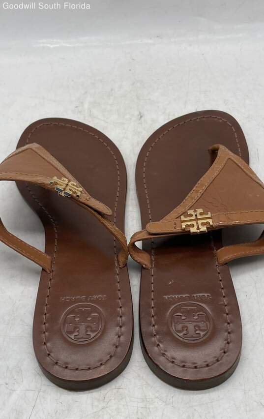 Tory Burch Womens Brown Sandals Size 7 M image number 3