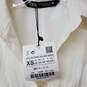 Zara White Key Whole Short Sleeve Dress Women's Size XS NWT image number 4