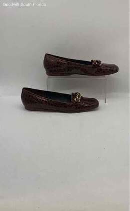 Enzo Angiolini Womens Ealinella Brown Croco Print Medium Loafer Shoes Size 10N alternative image