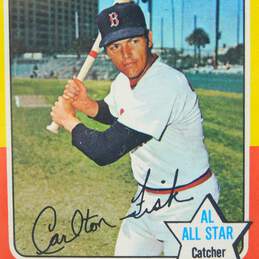 1975 Carlton Fisk Topps All-Star Mini Boston Red Sox alternative image