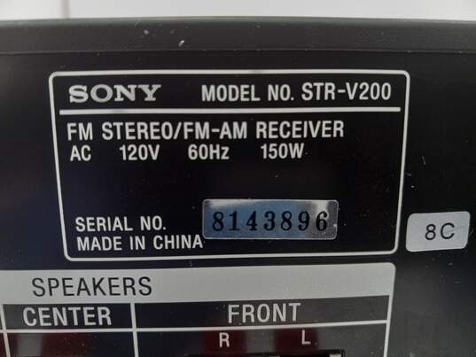 Sony STR-V200 AM/FM Stereo Receiver image number 5