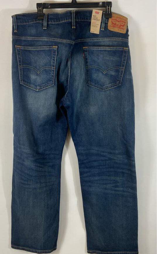 Levi's Blue Loose Straight Jeans- Size 38 x 32 NWT image number 3