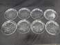 Vintage Set of Eight Cut Etched Glass Dinner Plates image number 1