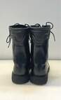 All American Boot Black Leather Combat Lace Up Boots Men's Size 9.5 E image number 4
