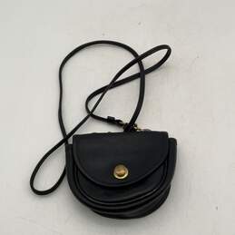 Vintage Coach Womens Black Leather Mini Belt Bag 9826 w/ COA alternative image