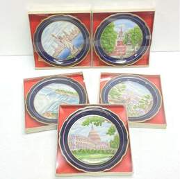 Lindner Babaria Cobalt Limited Edition Set of 5 Porcelain Collectors Plates