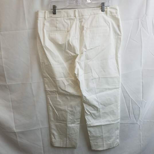 Buy the Ann Taylor mid rise white cropped chino pants 16 tags