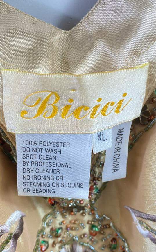 Bicici Women Gold Beaded Tank Blouse XL image number 3