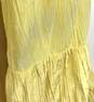 NWT Rebecca Taylor Womens Yellow Silk Textured Tiered V-Neck Mini Dress Size L image number 3