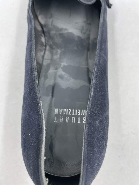 Authentic Stuart Weitzman Navy Loafers W 8M image number 8