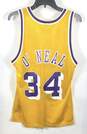 Champion Men Gold NBA Vintage Shaquille O'Neal #34 LA Lakers Jersey S image number 2