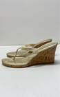 Coach Gold Thong Wedge Sandal Women 9.5 image number 2
