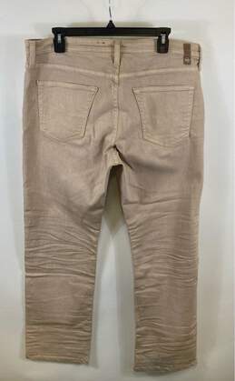AG Adriano Goldschmied Protégé Womens Beige High Rise Straight Jeans Size 36 alternative image