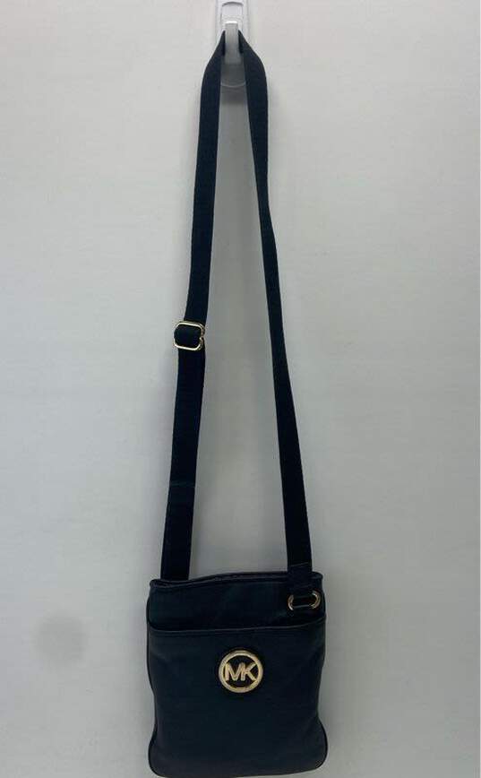 Michael Kors Black Leather File Crossbody Bag image number 1