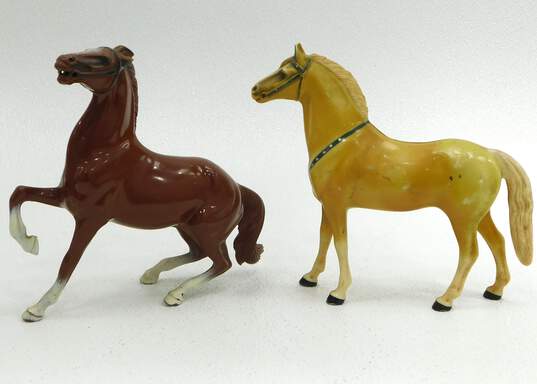 3 Vintage Heartland Plastic Horses image number 3