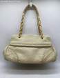 Authentic Bottega Veneta Womens Beige Leather Shoulder Handbag image number 1