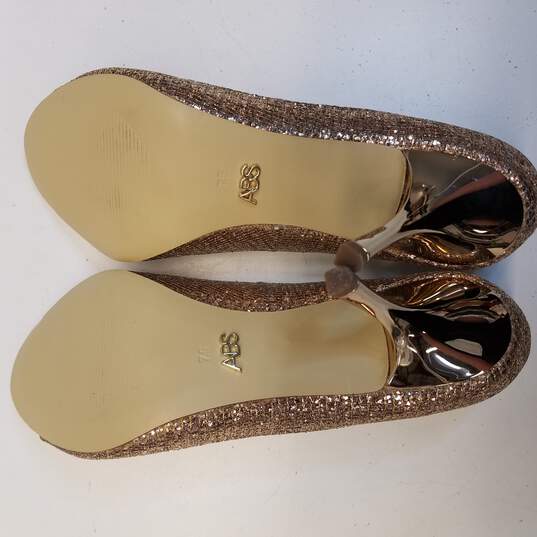 ABS Bronze Glitter Heels Size 7.5 image number 5