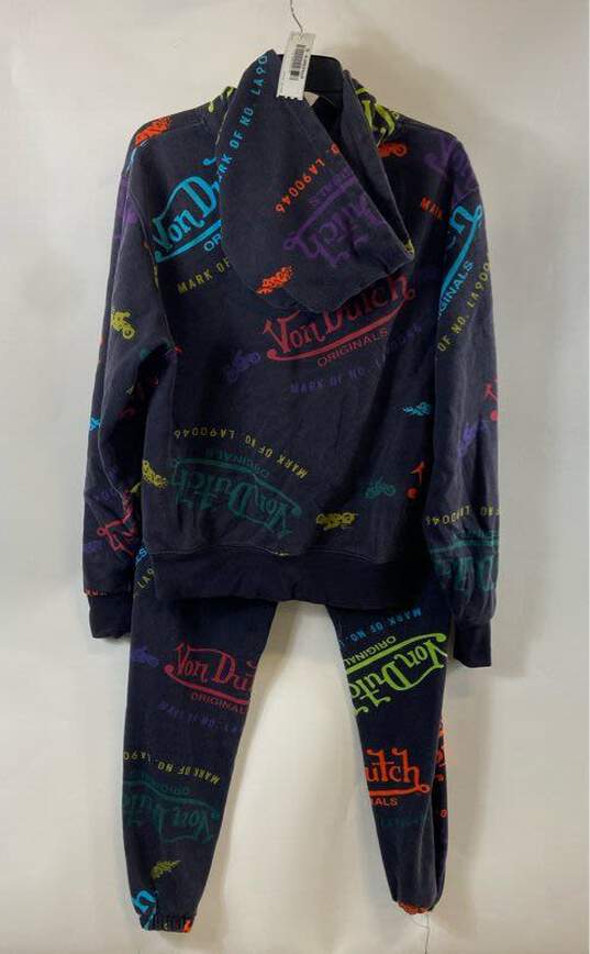 Von Dutch Womens Multicolor Cotton Long Sleeve Hooded 2 Piece Sweatsuit Size S image number 2