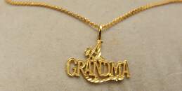 14K Yellow Gold #1 Grandma Chain Bracelet 1.4g alternative image