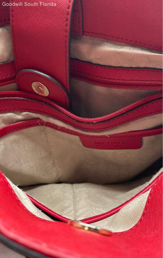 Michael Kors Womens Red Handbag image number 5