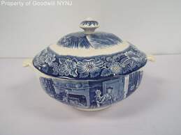 Staffordshire Liberty Blue Soup Tureen