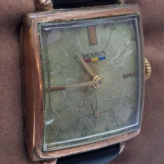 Benrus Gold Electroplate Bezel 10K Case Back Women's Gold Plated Watch image number 4