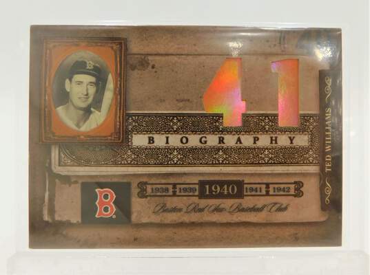 2005 Ted Williams Donruss Biography Career Home Run #41 Boston Red Sox image number 1