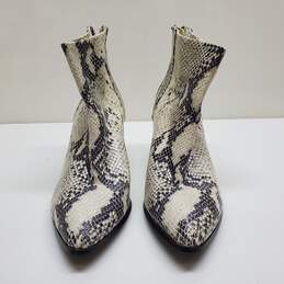Steve Madden Jillian Leather Snake Print Ankle Boot Block Womens Sz 8M alternative image