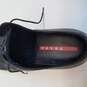 Prada Men's Black Leather Dress Shoes Size 7.5 (AUTHENTICATED) image number 8