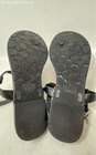 Coach Womens Pansy Black Leather Open Toe Buckle Flat Thong Sandals Size 8 image number 7