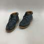 King Exotic Mens Ankle Boots Short Lace-Up Alligator Blue Leather Size 9.5 image number 1