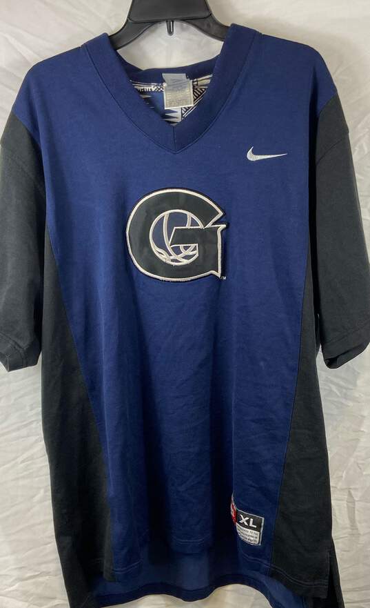 Nike Mens Blue Georgetown Hoyas Basketball NCAA Jersey T-Shirt Size X-Large image number 3