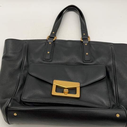 Marc By Marc Jacobs Womens Tote Purse Bianca Hayley Inner Pocket Black Leather image number 1