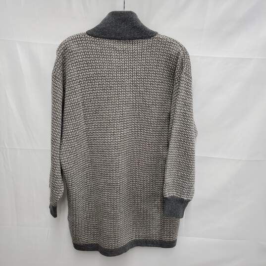 VTG Tuttamaglia Gispa WM;s Gray Virgin Wool Button Cardigan Sweater Size SM image number 2