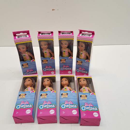 Bundle of 8 Barbie Club Chelsea Doll with Pinapple Suit image number 3