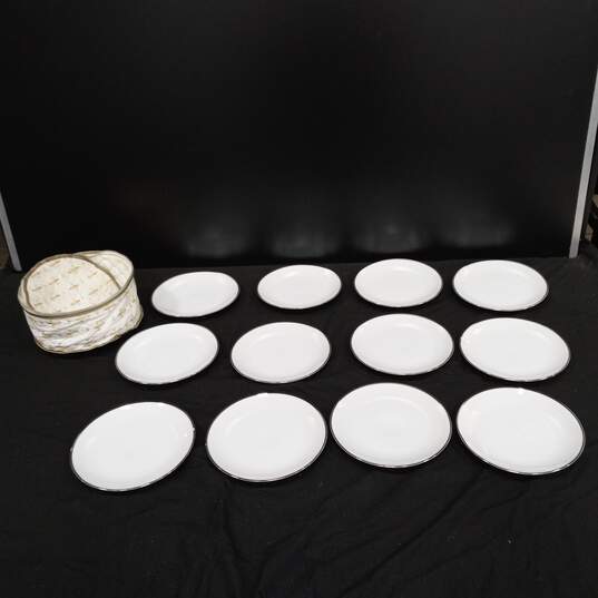 Bundle of 12 Royal Song Ceramic Plates w/Cover image number 4