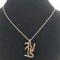 Emporio Armani 925 Melee Diamond Zodiac Pendant On 17.5" Necklace W/Box 4.9g image number 1