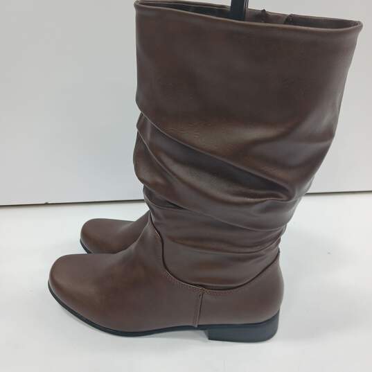 St. John's Bay Women's Brown Jarrett Slouch Boots Size 8M NWT image number 5
