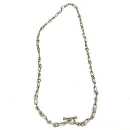 Designer Fossil Silver-Tone Fashionable Large Link Chain Necklace alternative image