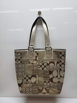 Coach Soho Signature Canvas Patchwork Tote alternative image