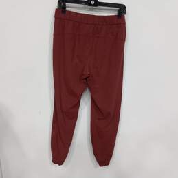 Lululemon Women's Red Drawstring Activewear Pant Sweatpants Jogging Size 8 alternative image