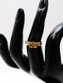 14K Yellow Gold Floral Ring 2.3g