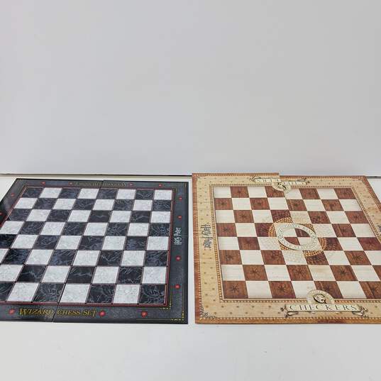 Pair Of Harry Potter Wizard's Chess & Gringotts Bank Checkers Games IOB image number 2