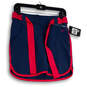 NWT Womens Blue Pink Flat Front Belted Pockets Athletic Skort Size 0 image number 1
