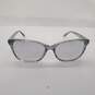 Vera Wang DeeDee Mint/Gray Transparent Square Cat Eye Sunglasses image number 2