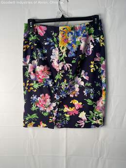 Gently Loved Lauren Ralph Lauren Women's Multicolor Floral Print Skirt, Sz. 8 alternative image