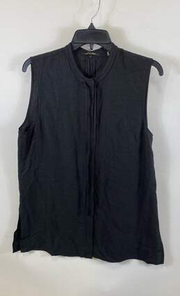 Kobi Halperin Black Button Up Sleeveless Blouse - Size S